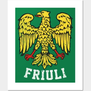 Friuli Venezia Giulia / Coat of Arms / Vintage Style Posters and Art